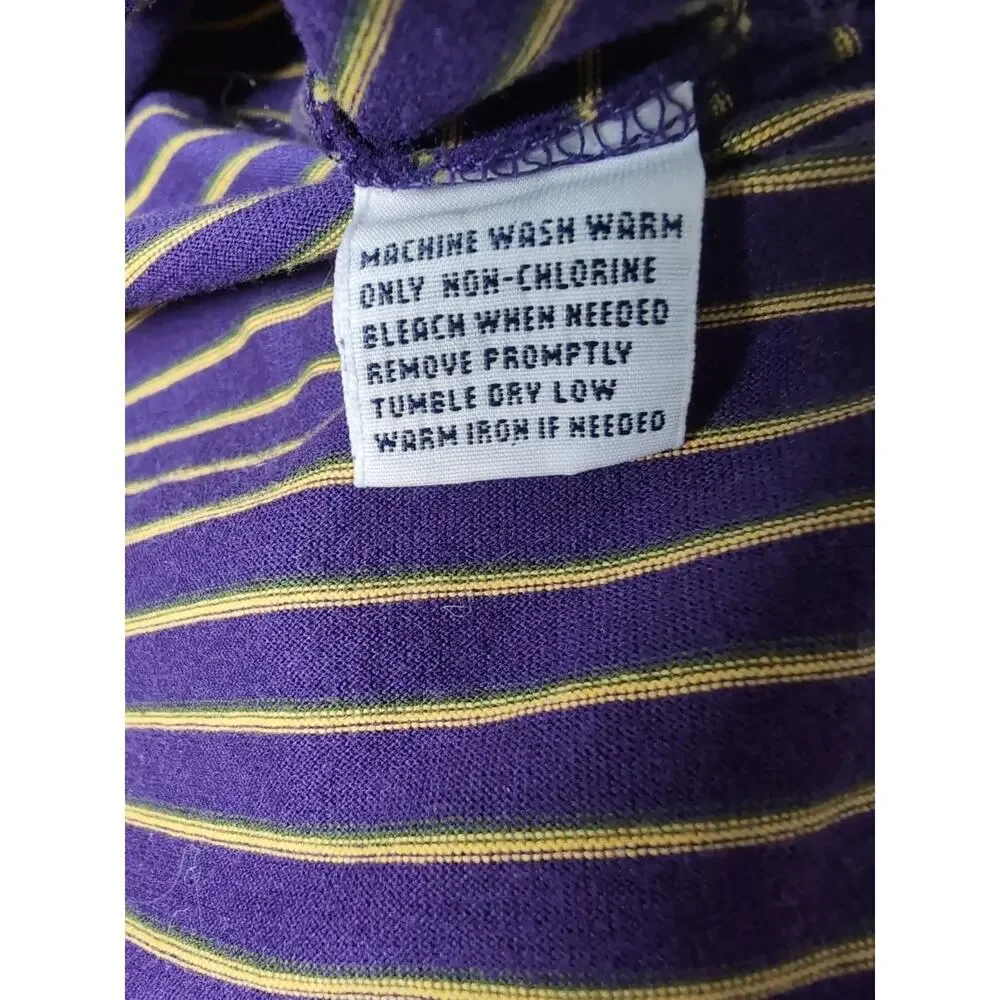 Polo Golf Ralph Lauren Men's L Pima Cotton Polo Shirt Pony Purple Yellow (876)